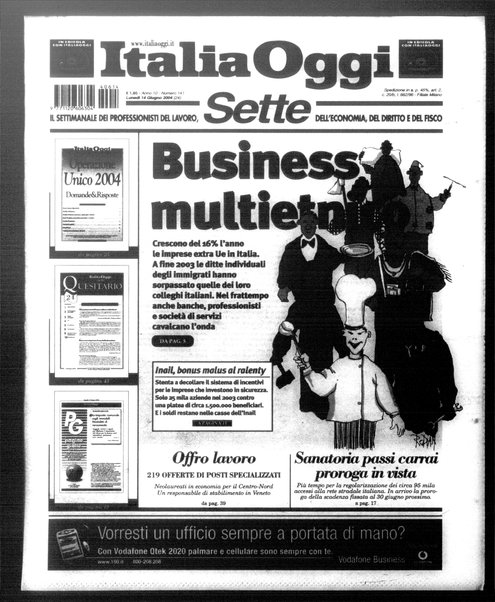 Italia oggi : quotidiano di economia finanza e politica